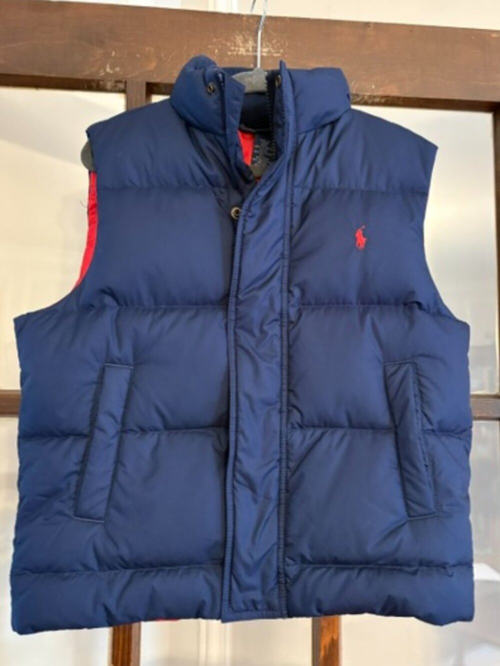 Polo Ralph Lauren Navy Blue Puffy Vest, Size Small (8/10)